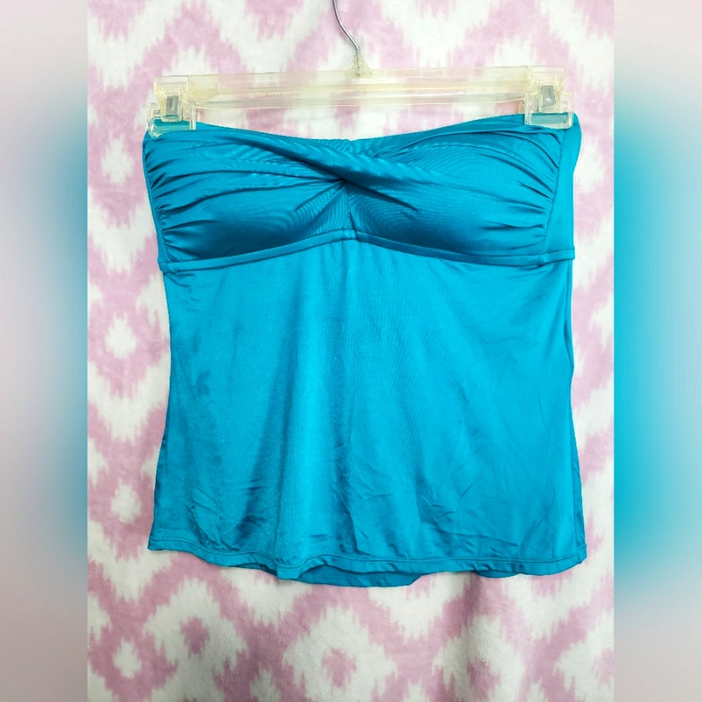 Strapless Aqua/Teal Bathing Top